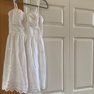 American Eagle Outfitters Smocked Eyelet Dress. Strapless Option.